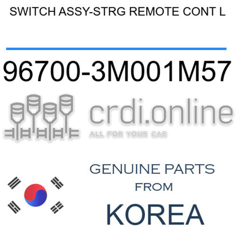 SWITCH ASSY-STRG REMOTE CONT L 96700-3M001M57 967003M001M57 96700 3M001M57