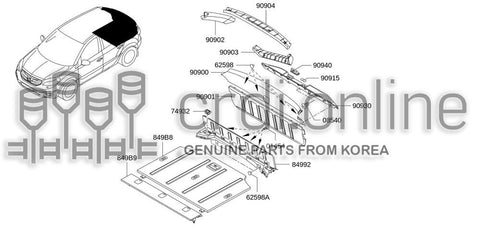GARNISH ASSY-BACK DOORUPPER RH 90902-JY00A 90902JY00A 90902 JY00A