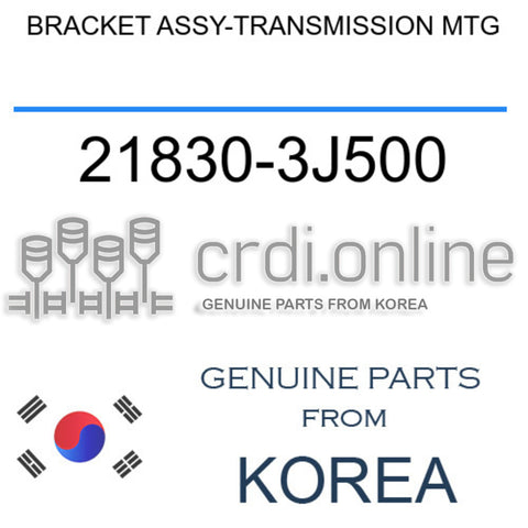 BRACKET ASSY-TRANSMISSION MTG [ORIGINAL] 21830-3J500 218303J500 21830 3J500