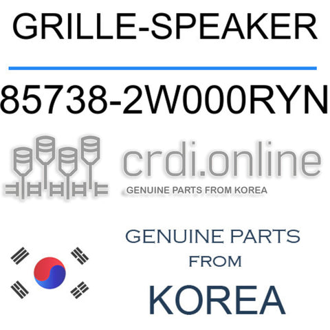 GRILLE-SPEAKER [ORIGINAL] 85738-2W000RYN 857382W000RYN 85738 2W000RYN