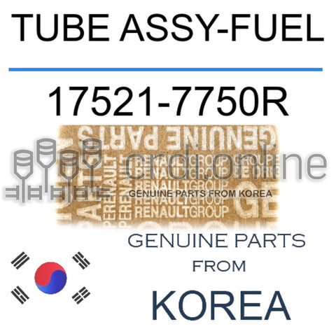 TUBE ASSY-FUEL [ORIGINAL] 17521-7750R 175217750R 17521 7750R