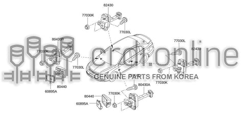 CHECK LINK ASSY-FRONT DOOR 80430-2583R 804302583R 80430 2583R