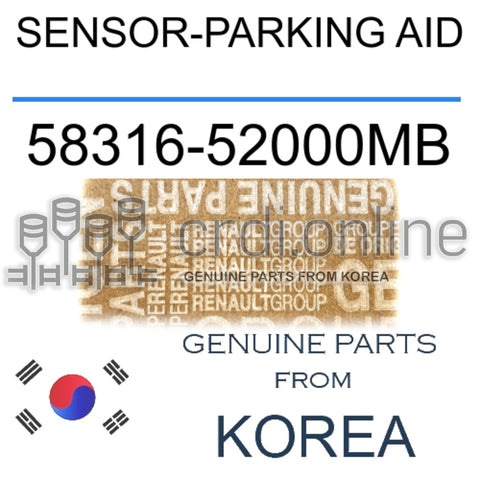 SENSOR-PARKING AID [ORIGINAL] 58316-52000MB 5831652000MB 58316 52000MB