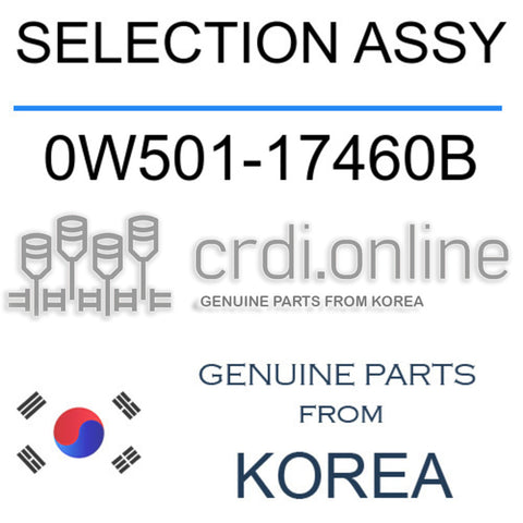 SELECTION ASSY 0W501-17460B 0W50117460B 0W501 17460B