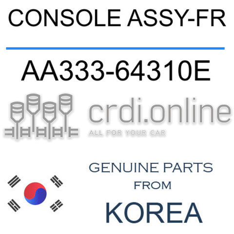 CONSOLE ASSY-FR [ORIGINAL] AA333-64310E AA33364310E AA333 64310E