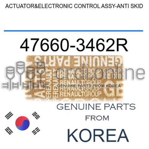 ACTUATOR&ELECTRONIC CONTROL ASSY-ANTI SKID [ORIGINAL] 47660-3462R 476603462R 47660 3462R