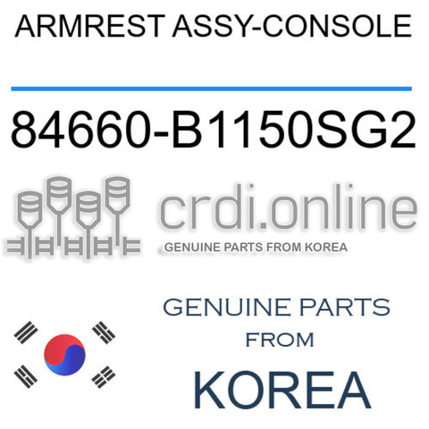 ARMREST ASSY-CONSOLE 84660-B1150SG2 84660B1150SG2 84660 B1150SG2