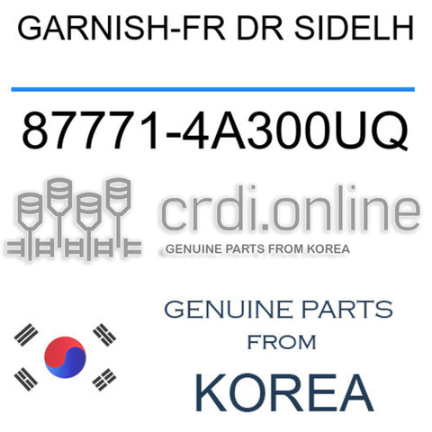 GARNISH-FR DR SIDELH [ORIGINAL] 87771-4A300UQ 877714A300UQ 87771 4A300UQ