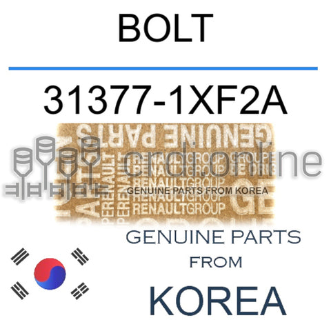 BOLT [ORIGINAL] 31377-1XF2A 313771XF2A 31377 1XF2A