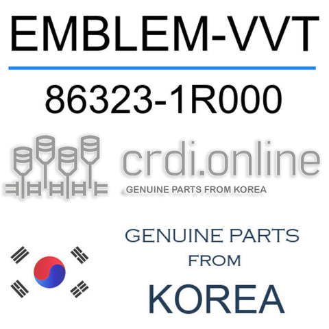 EMBLEM-VVT [ORIGINAL] 86323-1R000 863231R000 86323 1R000