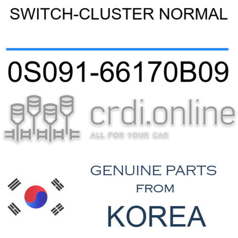SWITCH-CLUSTER NORMAL [ORIGINAL] 0S091-66170B09 0S09166170B09 0S091 66170B09