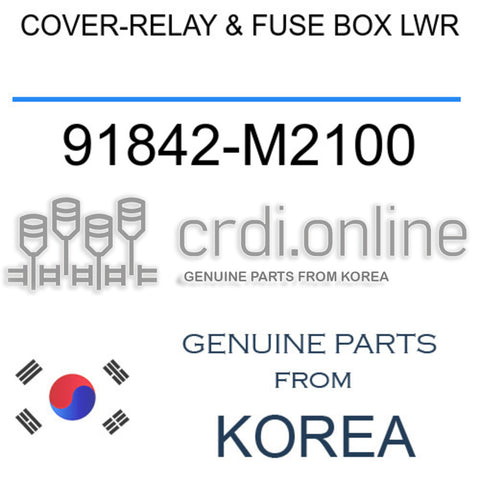 [ORIGINAL] COVER-RELAY & FUSE BOX LWR 91842-M2100 91842M2100 91842 M2100