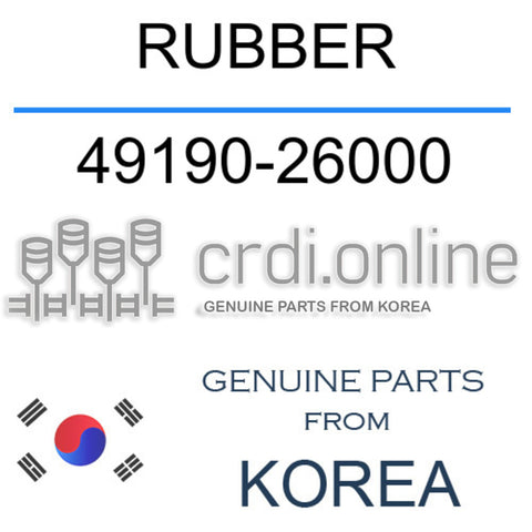 RUBBER [ORIGINAL] 49190-26000 4919026000 49190 26000