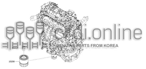 STUD-OIL FILTER 15213-31U00 1521331U00 15213 31U00