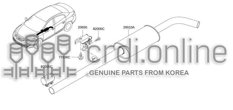 PAD-COUPLING CENTER EXHAUST LINE 20651-2207R 206512207R 20651 2207R