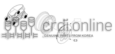 WHEEL CAP 40315-0739R 403150739R 40315 0739R
