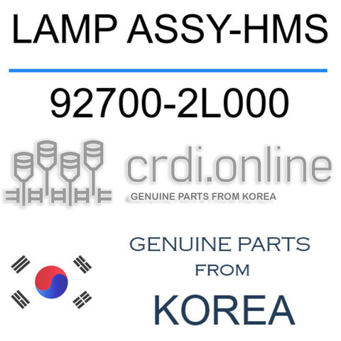 LAMP ASSY-HMS [ORIGINAL] 92700-2L000 927002L000 92700 2L000
