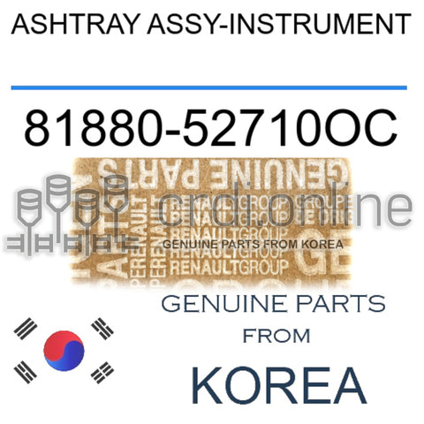 ASHTRAY ASSY-INSTRUMENT [ORIGINAL] 81880-52710OC 8188052710OC 81880 52710OC