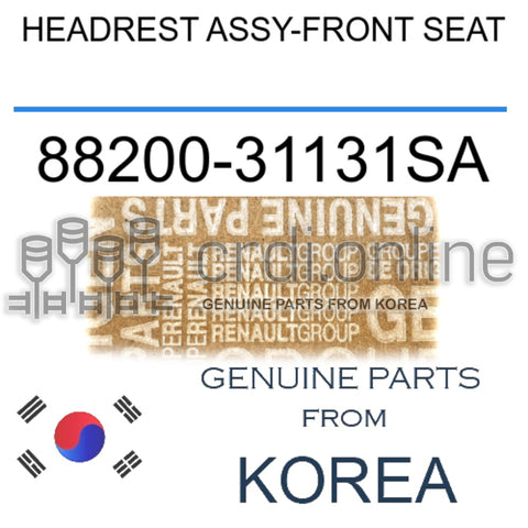 HEADREST ASSY-FRONT SEAT [ORIGINAL] 88200-31131SA 8820031131SA 88200 31131SA