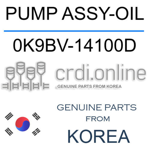 PUMP ASSY-OIL [ORIGINAL] 0K9BV-14100D 0K9BV14100D 0K9BV 14100D
