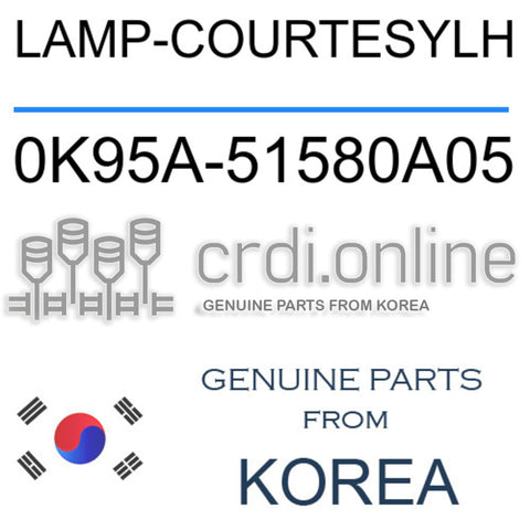 LAMP-COURTESYLH 0K95A-51580A05 0K95A51580A05 0K95A 51580A05