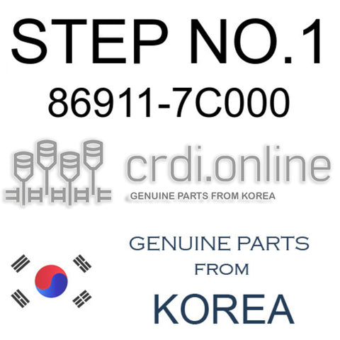 STEP NO.1 [ORIGINAL] 86911-7C000 869117C000 86911 7C000