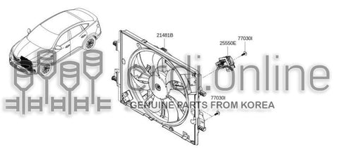 FAN UNIT-ENG COOLING 21481-4625R 214814625R 21481 4625R