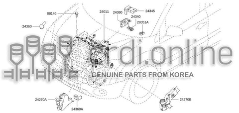 HOLDER ASSY-FUSIBLE LINK 24380-7994A 243807994A 24380 7994A