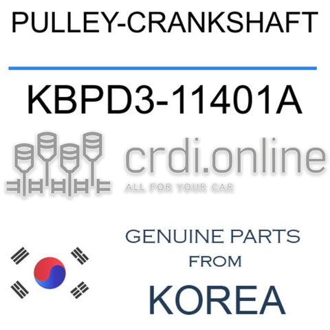 PULLEY-CRANKSHAFT [ORIGINAL] KBPD3-11401A KBPD311401A KBPD3 11401A