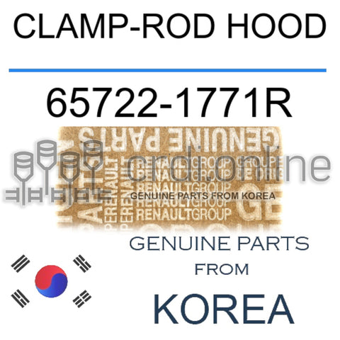 CLAMP-ROD HOOD [ORIGINAL] 65722-1771R 657221771R 65722 1771R