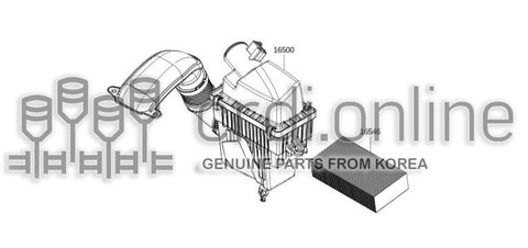 ELEMENT ASSY 16546-4531R 165464531R 16546 4531R