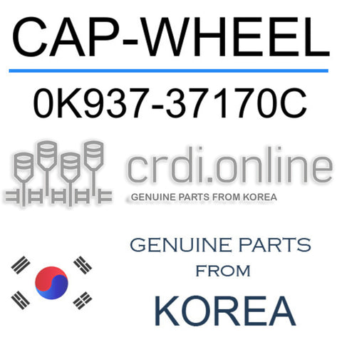 CAP-WHEEL [ORIGINAL] 0K937-37170C 0K93737170C 0K937 37170C