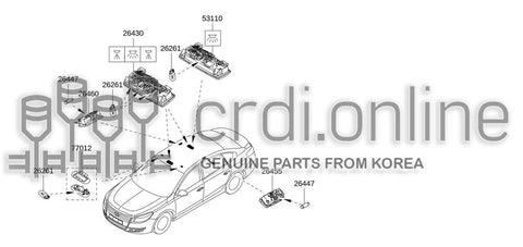 LAMP ASSY-CEILINGLH 26455-3835R 264553835R 26455 3835R