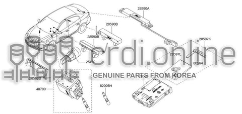 SMART CARD W/KEY 28597-7404R 285977404R 28597 7404R