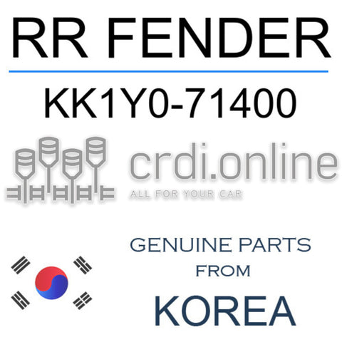 RR FENDER [ORIGINAL] KK1Y0-71400 KK1Y071400 KK1Y0 71400
