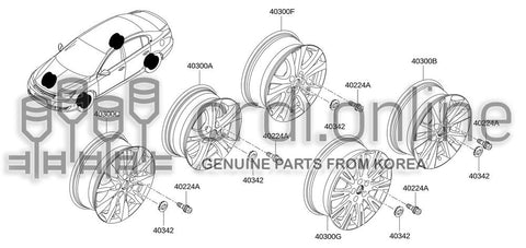 BOLT-WHEEL [ORIGINAL] 77070-03011 7707003011 77070 03011