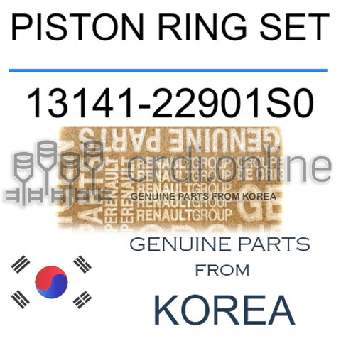 PISTON RING SET [ORIGINAL] 13141-22901S0 1314122901S0 13141 22901S0