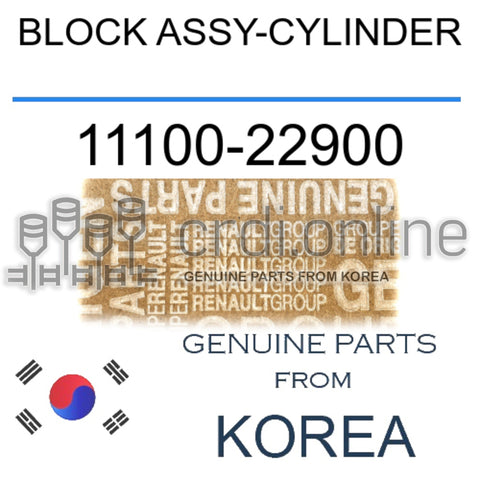 BLOCK ASSY-CYLINDER [ORIGINAL] 11100-22900 1110022900 11100 22900