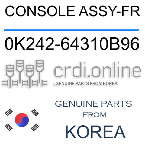 CONSOLE ASSY-FR [ORIGINAL] 0K242-64310B96 0K24264310B96 0K242 64310B96
