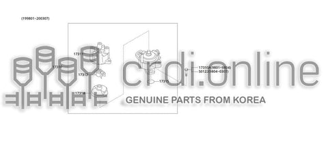 DISTRIBUTOR ASSY 17310-12920 1731012920 17310 12920