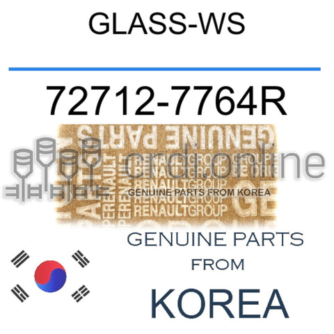 GLASS-WS [ORIGINAL] 72712-7764R 727127764R 72712 7764R