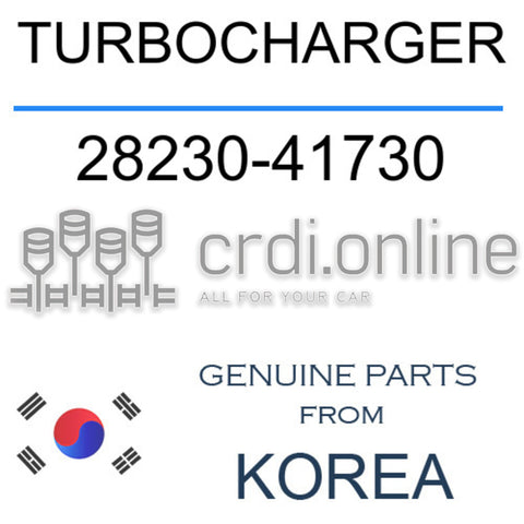 TURBOCHARGER 28230-41730 2823041730 28230 41730