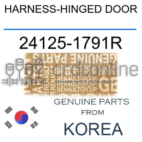HARNESS-HINGED DOOR [ORIGINAL] 24125-1791R 241251791R 24125 1791R