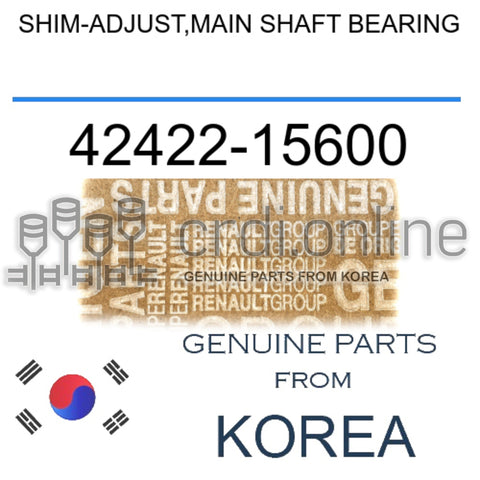 SHIM-ADJUST,MAIN SHAFT BEARING [ORIGINAL] 42422-15600 4242215600 42422 15600