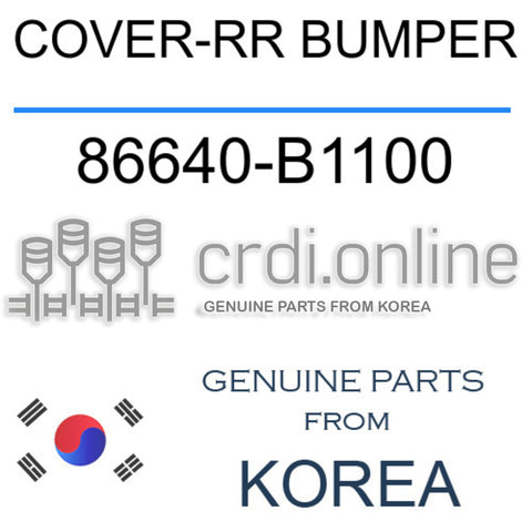 COVER-RR BUMPER [ORIGINAL] 86640-B1100 86640B1100 86640 B1100