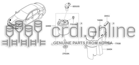 FUEL HEATING 82010-56587 8201056587 82010 56587