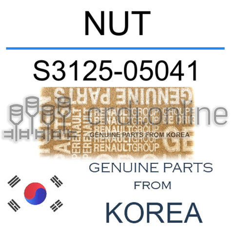NUT [ORIGINAL] S3125-05041 S312505041 S3125 05041