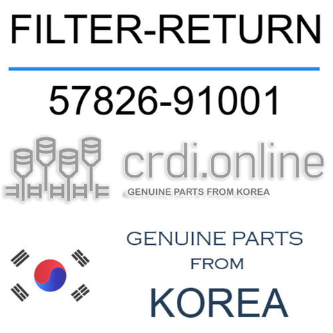 FILTER-RETURN [ORIGINAL] 57826-91001 5782691001 57826 91001
