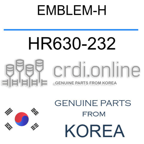 EMBLEM-H HR630-232 HR630232 HR630 232