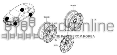 WHEEL DISC-STEEL 40300-9235R 403009235R 40300 9235R